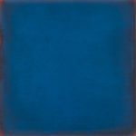 Monochrome n°10 : sens H., du turquoise au bleu primaire, huile sur toile marouflée sur panneau, 45,5 x 45,5 cm, 2014
