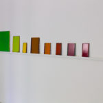 Installation de 11 monochromes, série des monochromes en 12 couleurs, huiles sur panneaux, 2015