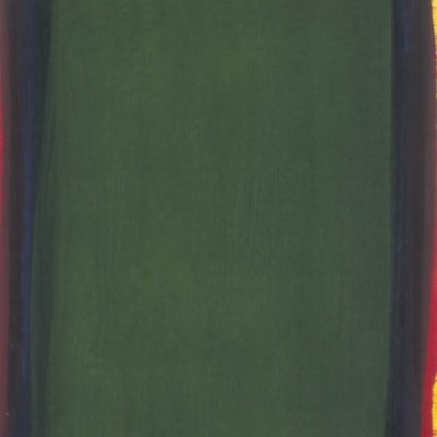 Monochrome n°1 : sens H., du jaune au vert-jaune, huile sur intissé marouflé sur panneau, 24,5 x 30 cm, 2015.