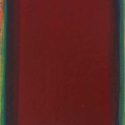 Monochrome n°15 : sens A. H., du vermillon au rouge écarlate, huile sur intissé marouflé sur panneau, 16 x 20 cm, 2015.